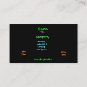 Interstellar Doodles business cards
