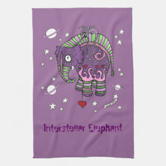 Interstellar Elephant Tea Towel