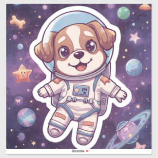 Interstellar Paws – Cute Space Dog in Adventure