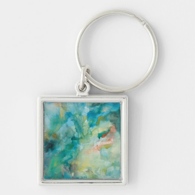 Interstellar | Teal Blue Sky Key Ring (Front)