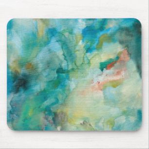 Interstellar Teal Blue Sky Mouse Mat