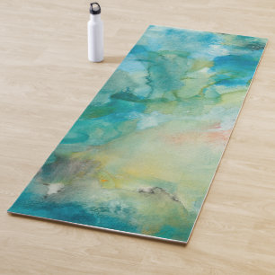 Interstellar Teal Blue Sky Yoga Mat