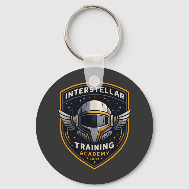 Interstellar Training Academy Round keychain (Front)