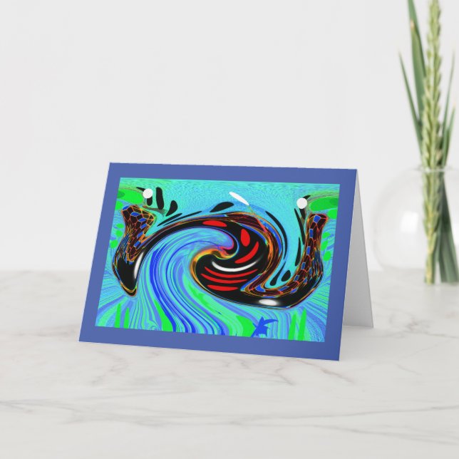 Interstellar travel holiday card (Front)