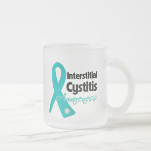 Interstitial Cystitis Awareness Frosted Glass Coffee Mug