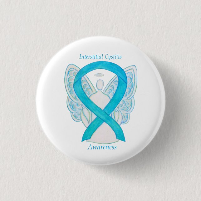 Interstitial Cystitis Awareness Ribbon Angel  Pins (Front)