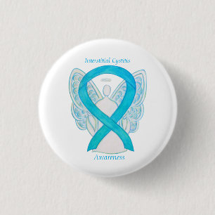 Interstitial Cystitis Awareness Ribbon Angel Pins