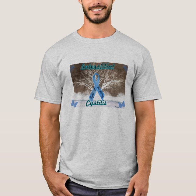 Interstitial Cystitis - Fighting, Surviving T-Shirt (Front)