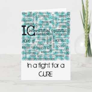 Interstitial Cystitis Words Card