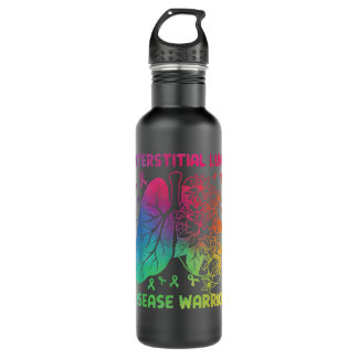 Interstitial Lung Disease Warrior Ribbons 710 Ml Water Bottle