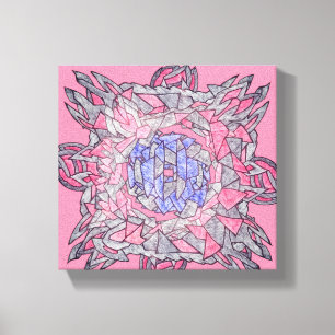 Intertwined Abstract Echoes Canvas Art