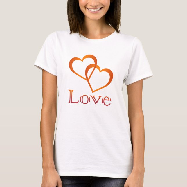 Intertwined Hearts T-Shirt (Front)