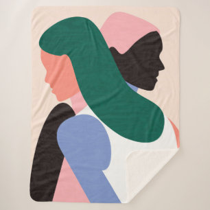 Intertwined Identities Sherpa Blanket