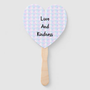 Intertwining Abstract  Love And Kindness  Hand Fan