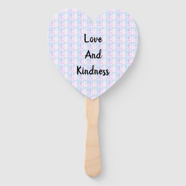 Intertwining Abstract  Love And Kindness  Hand Fan (Front)