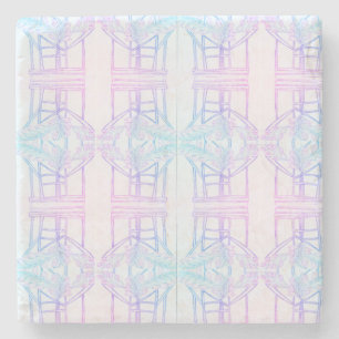 Intertwining Abstract Stone Coaster
