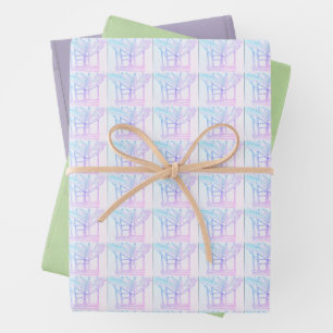 Intertwining Abstract Wrapping Paper Sheet