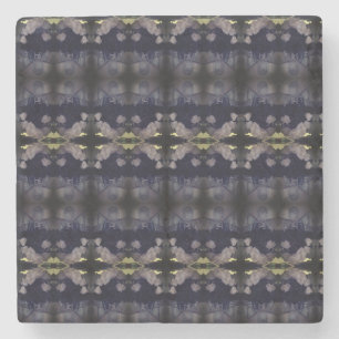 Intertwining Rose Petals Stone Coaster
