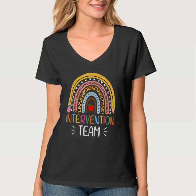 Intervention Squad Tribe Rti Team Response Teacher T-Shirt (Front)