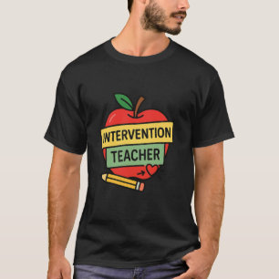 Intervention Teacher Apple - Small Group Educator T-Shirt