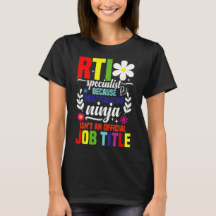 Intervention Teacher Ninja Response Intervention T T-Shirt