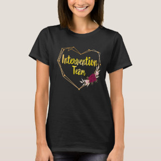 Intervention Teacher Specialist Squad Para Interve T-Shirt