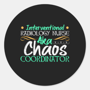 Interventional Radiology Nurse Medical Professiona Classic Round Sticker