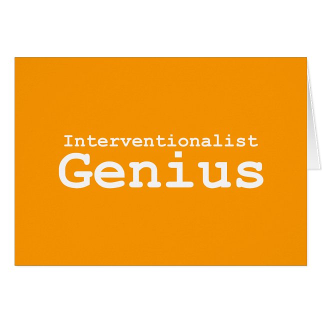 Interventionalist Genius Gifts (Front Horizontal)