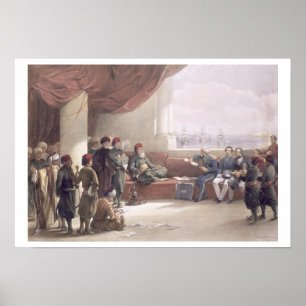 Interview with the Viceroy of Egypt at his palace Poster
