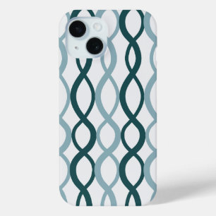 Interwoven Geometric Pattern-Modern Minimalist iPhone 15 Case