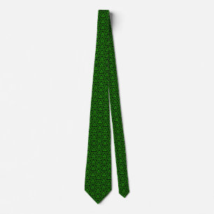 Interwoven Triangles v2 - Green Tie