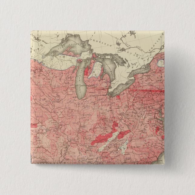 Intestinal Diseases Deaths in the US 15 Cm Square Badge (Front)