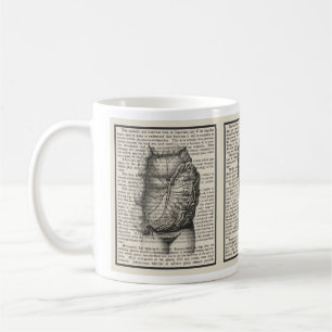 Intestines Anatomy Book Art Mug Medical Gift