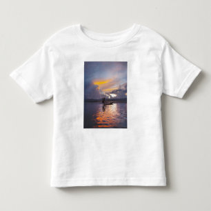 Intha fisherman leg rowing boat fishing with net toddler T-Shirt