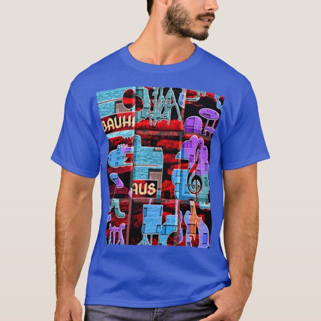 Intimate Blue Summer Vibes orchestral music instru T-Shirt (Front)