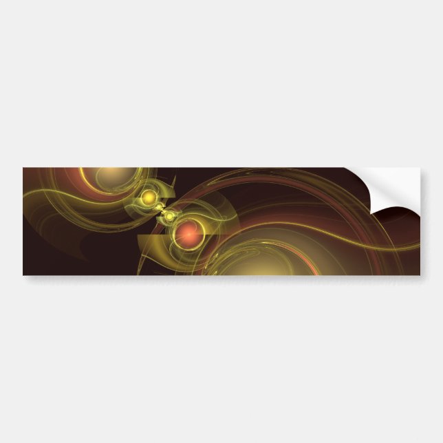 Intimate Connection Abstract Art Bumper Sticker (Front)
