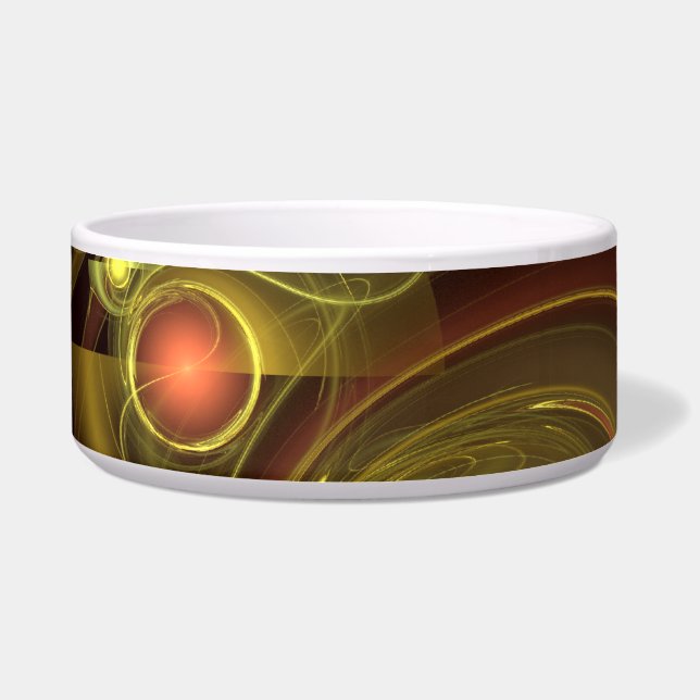 Intimate Connection Abstract Art Dog Bowl (Front)