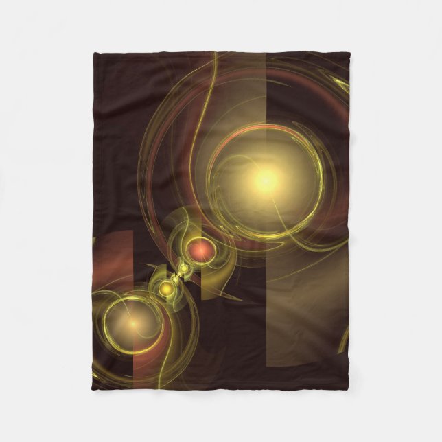 Intimate Connection Abstract Art Fleece Blanket (Front)