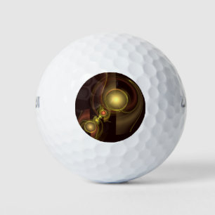 Intimate Connection Abstract Art Golf Balls