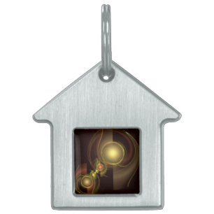 Intimate Connection Abstract Art House Pet Tag