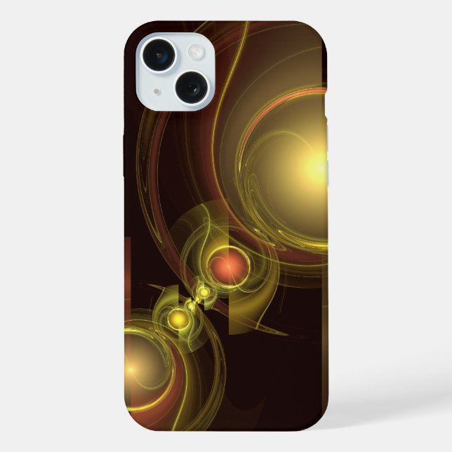 Intimate Connection Abstract Art iPhone Case (Back)