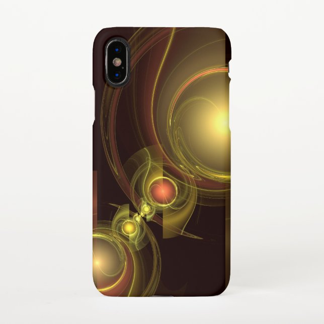 Intimate Connection Abstract Art Matte iPhone Case (Back)
