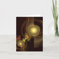 Intimate Connection Abstract Art Note Card