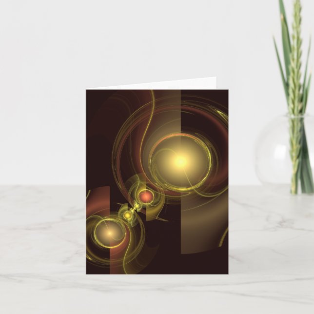 Intimate Connection Abstract Art Note Card (Front)