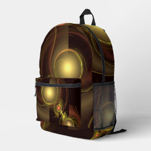 Intimate Connection Abstract Art Printed Backpack