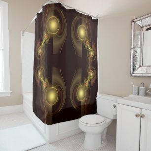 Intimate Connection Abstract Art Shower Curtain