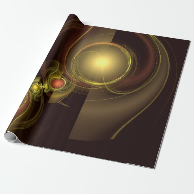 Intimate Connection Abstract Art Wrapping Paper (Unrolled)