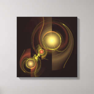 Intimate Connection Abstract Quad Canvas Print