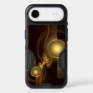 Intimate Connection Golden Energy Abstract Art