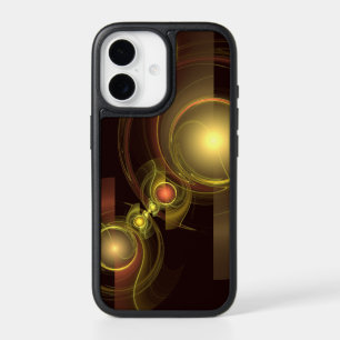 Intimate Connection Golden Energy Abstract Art